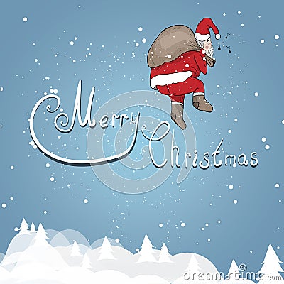 Santa Claus on a background Stock Photo